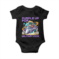 Purple Up For Military Kids Baby Onesie Military Child Month Astronaut Fights
