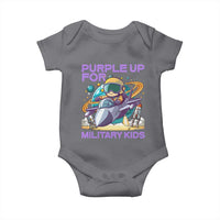 Purple Up For Military Kids Baby Onesie Military Child Month Astronaut Fights