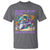 Purple Up For Military Kids T Shirt Military Child Month Astronaut Fights