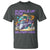 Purple Up For Military Kids T Shirt Military Child Month Astronaut Fights
