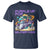 Purple Up For Military Kids T Shirt Military Child Month Astronaut Fights