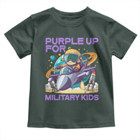 Purple Up For Military Kids Toddler T Shirt Military Child Month Astronaut Fights