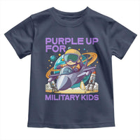 Purple Up For Military Kids Toddler T Shirt Military Child Month Astronaut Fights