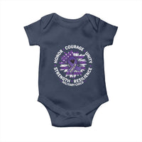 Military Child Month Baby Onesie Purple Up Military Child Honor Courage Unity Strength Resilience