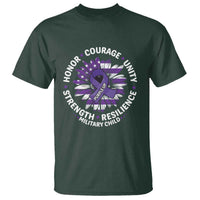 Military Child Month T Shirt Purple Up Military Child Honor Courage Unity Strength Resilience