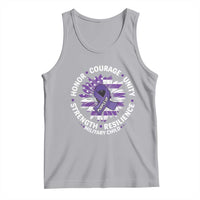 Military Child Month Tank Top Purple Up Military Child Honor Courage Unity Strength Resilience