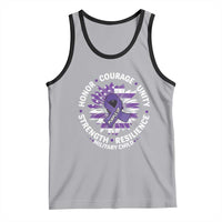 Military Child Month Tank Top Purple Up Military Child Honor Courage Unity Strength Resilience