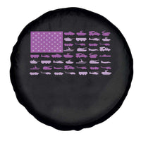 Military Child Month Military Transport American Flag Spare Tire Cover