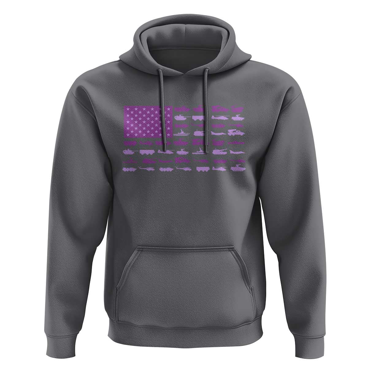 Military Child Month Military Transport American Flag Hoodie