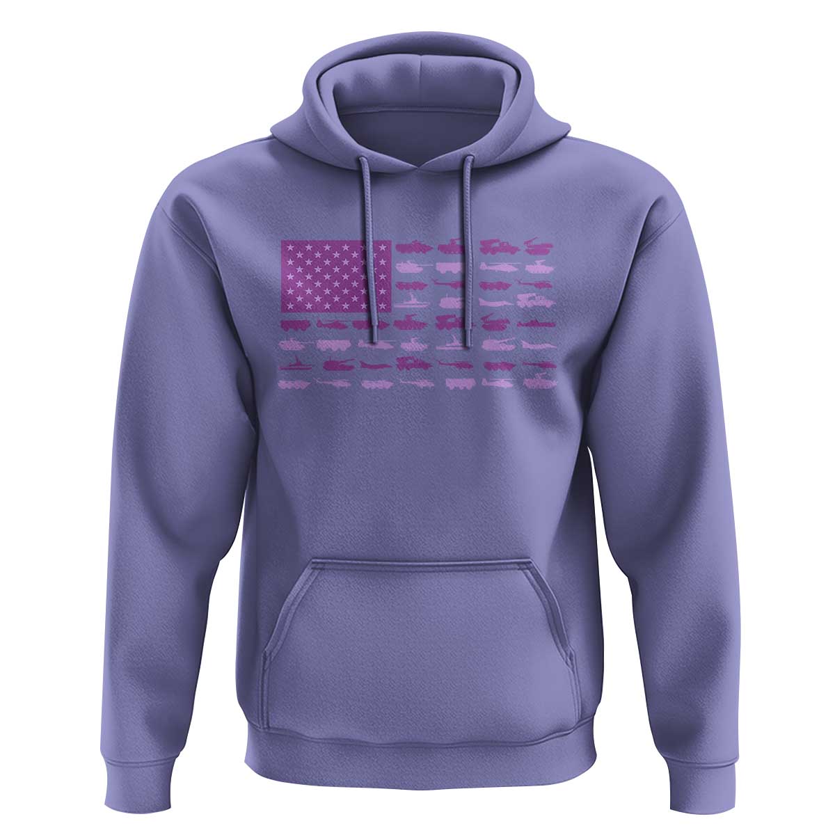 Military Child Month Military Transport American Flag Hoodie
