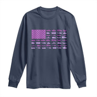 Military Child Month Military Transport American Flag Long Sleeve Shirt