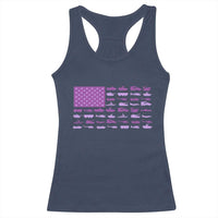 Military Child Month Military Transport American Flag Racerback Tank Top