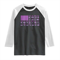 Military Child Month Military Transport American Flag Raglan Shirt