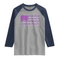Military Child Month Military Transport American Flag Raglan Shirt