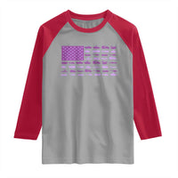 Military Child Month Military Transport American Flag Raglan Shirt
