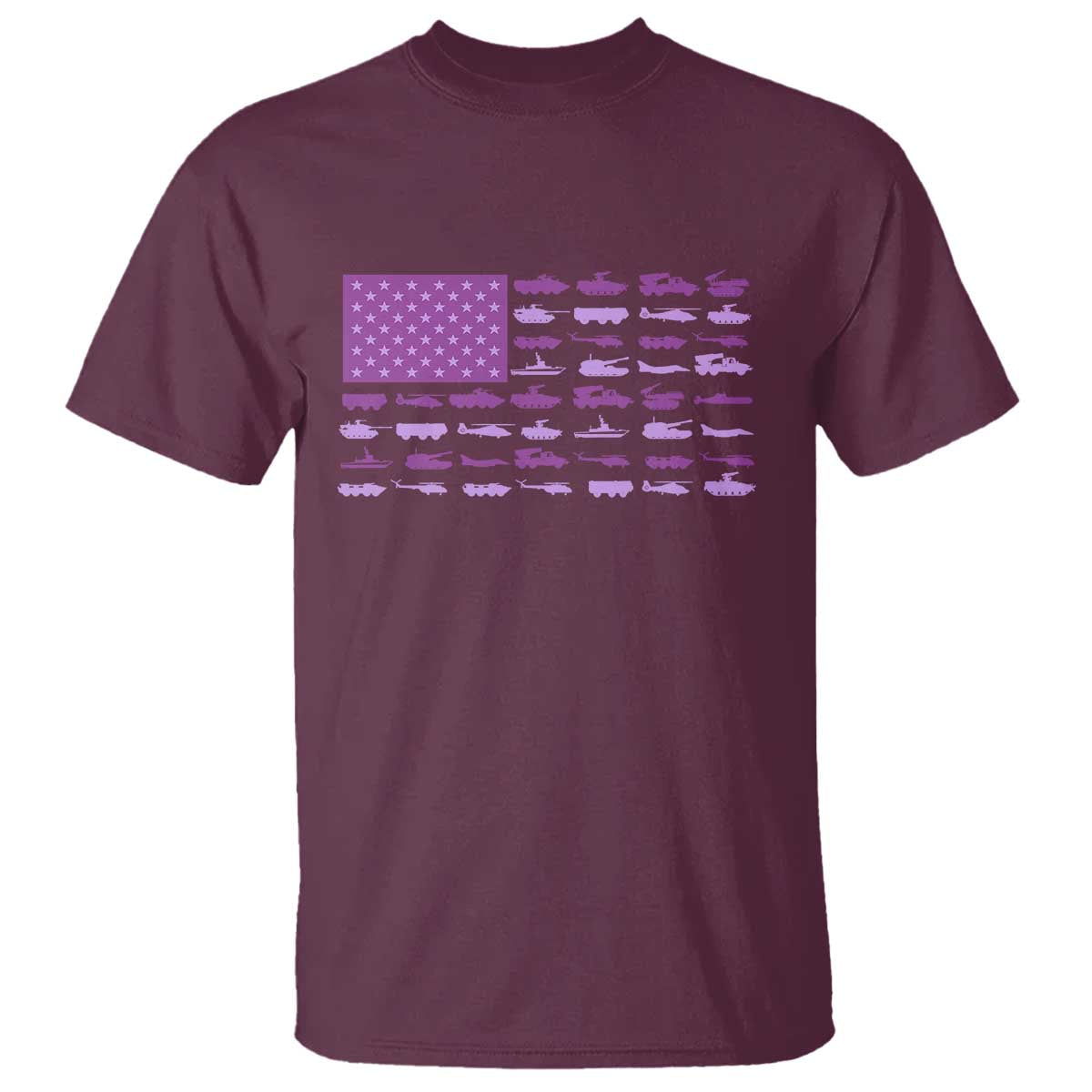 Military Child Month Military Transport American Flag T Shirt