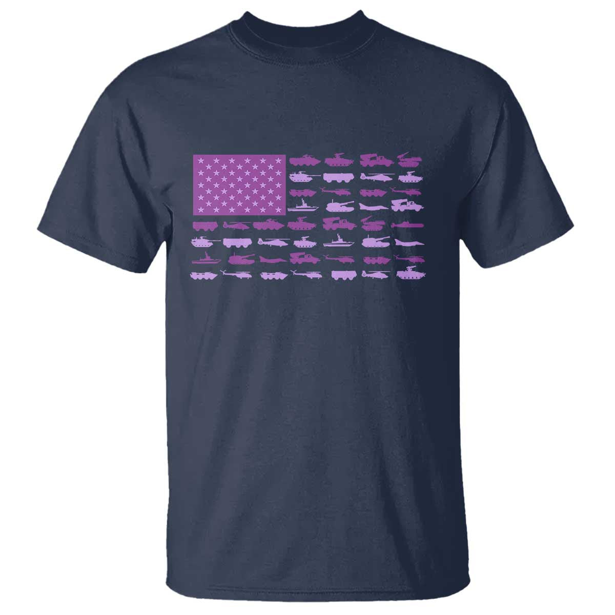 Military Child Month Military Transport American Flag T Shirt