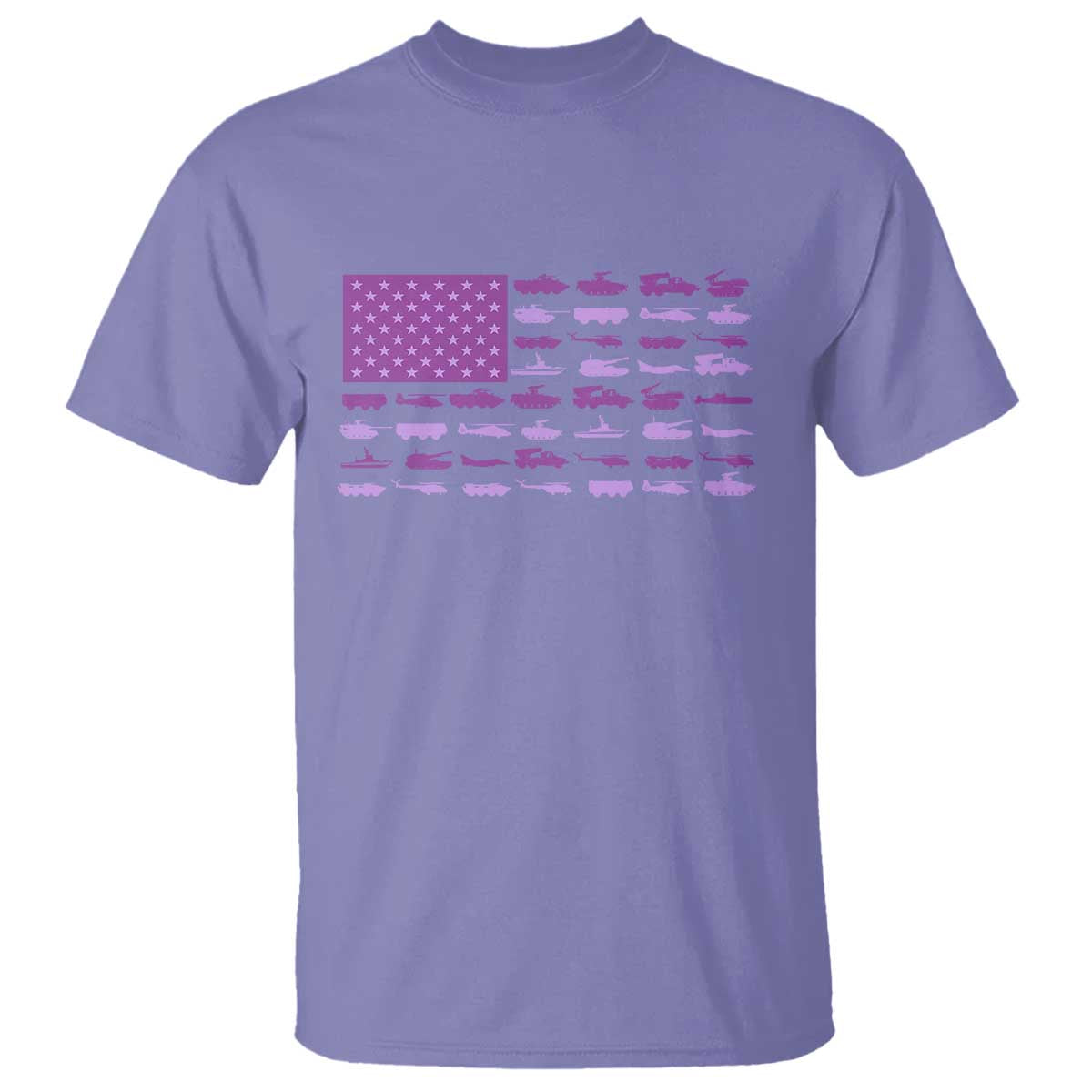 Military Child Month Military Transport American Flag T Shirt