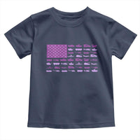 Military Child Month Military Transport American Flag Toddler T Shirt