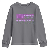 Military Child Month Military Transport American Flag Youth Sweatshirt