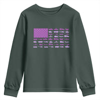 Military Child Month Military Transport American Flag Youth Sweatshirt