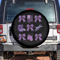 Military Kid Month Camo Coquette Bow Spare Tire Cover