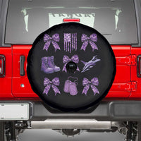 Military Kid Month Camo Coquette Bow Spare Tire Cover