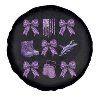 Military Kid Month Camo Coquette Bow Spare Tire Cover