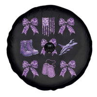 Military Kid Month Camo Coquette Bow Spare Tire Cover