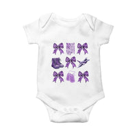 Military Kid Month Camo Coquette Bow Baby Onesie