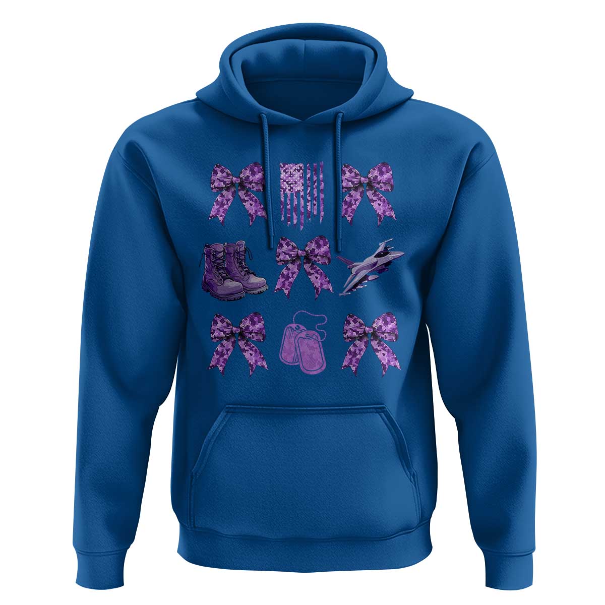 Military Kid Month Camo Coquette Bow Hoodie