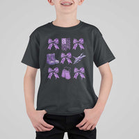 Military Kid Month Camo Coquette Bow T Shirt For Kid