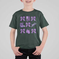 Military Kid Month Camo Coquette Bow T Shirt For Kid