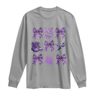 Military Kid Month Camo Coquette Bow Long Sleeve Shirt