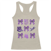 Military Kid Month Camo Coquette Bow Racerback Tank Top