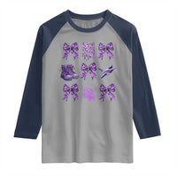 Military Kid Month Camo Coquette Bow Raglan Shirt
