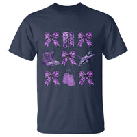 Military Kid Month Camo Coquette Bow T Shirt
