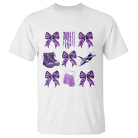 Military Kid Month Camo Coquette Bow T Shirt