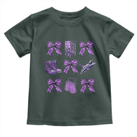 Military Kid Month Camo Coquette Bow Toddler T Shirt