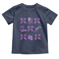 Military Kid Month Camo Coquette Bow Toddler T Shirt