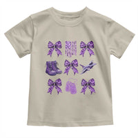 Military Kid Month Camo Coquette Bow Toddler T Shirt