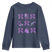 Military Kid Month Camo Coquette Bow Youth Sweatshirt