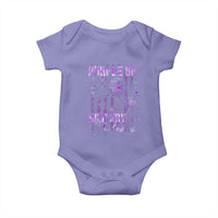 Purple Up Military Child Baby Onesie Dandelion Vintage American Flag Military Child Month