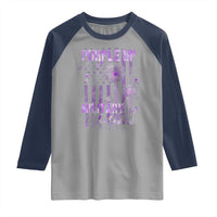 Purple Up Military Child Raglan Shirt Dandelion Vintage American Flag Military Child Month