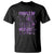 Purple Up Military Child T Shirt Dandelion Vintage American Flag Military Child Month