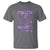 Purple Up Military Child T Shirt Dandelion Vintage American Flag Military Child Month