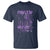 Purple Up Military Child T Shirt Dandelion Vintage American Flag Military Child Month