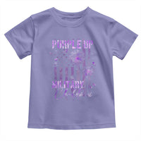 Purple Up Military Child Toddler T Shirt Dandelion Vintage American Flag Military Child Month