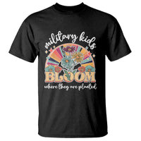 Military Kids Bloom Where They Are Planted T Shirt Military Child Month Retro Vintage Flowers