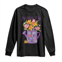 Military Kids Bloom Where They Are Planted Long Sleeve Shirt Military Child Month Flower